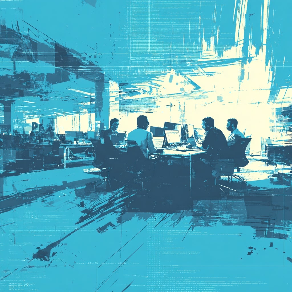 Startup founders collaborating on AI delivery with Kroma