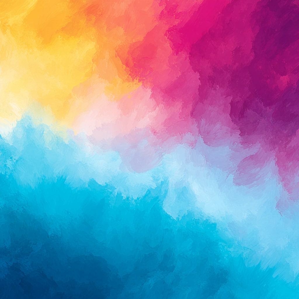 Abstract CMYK brush strokes illustrating Kroma's prioritize what matters pillar