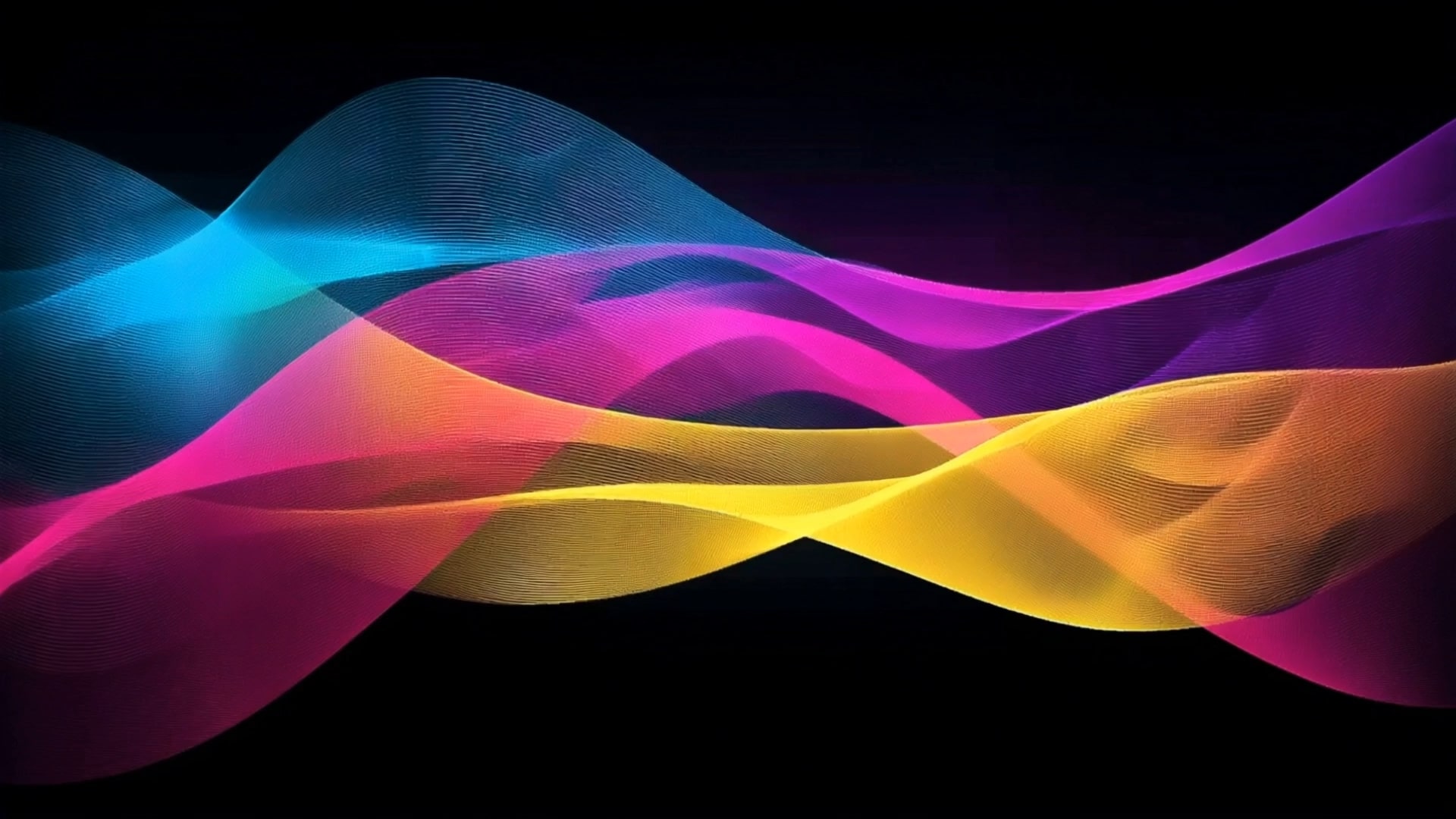 Abstract wave background supporting Kroma's AI transformation hero message